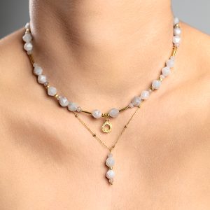 Choker Równowaga & Harmonia z Jadeitem Srebrnym